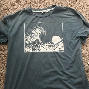 romwe aesthetic wave shirt